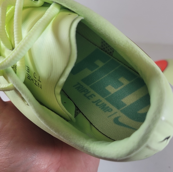 Nike Triple Jump Elite 2 TJ Track Spike AO0808-700 Mens Size 9 Volt Rare New - Picture 9 of 11